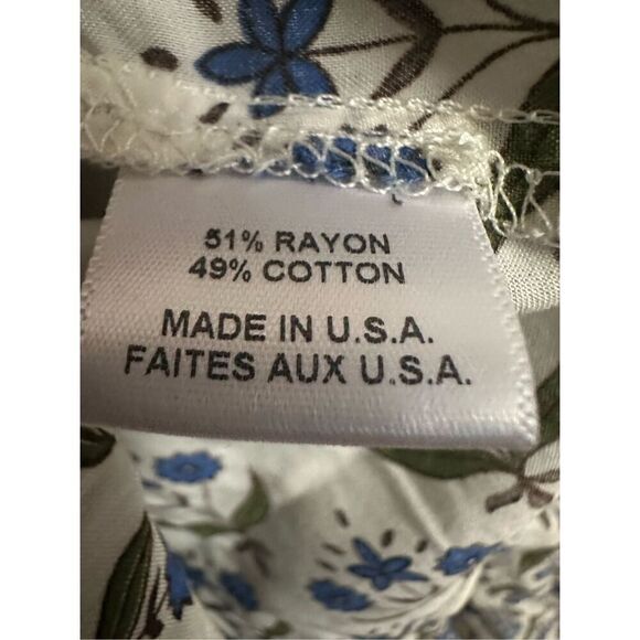 Misa Los Angeles Georgia Mini Dress Floral Print Cotton Rayon Ruffle Hem  Size: - Picture 10 of 11